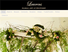 Tablet Screenshot of laurensfloralart.com